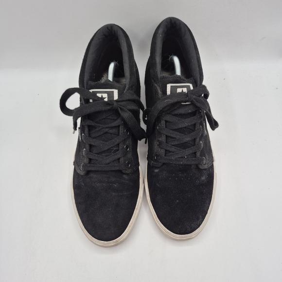 Converse All Star Shoes Mens Size 11 Black Leather Mid Top Casual Sneakers - Picture 9 of 13